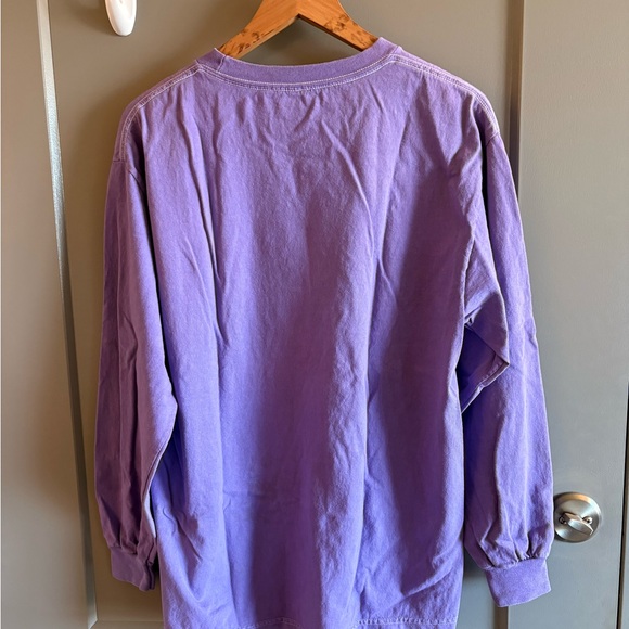 Pleasures Mud Pigment Long-Sleeve T-Shirt Violet Size Medium - Picture 5 of 5
